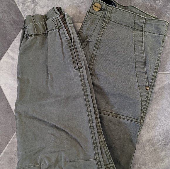 Sanctuary Peace Trooper Olive Cropped Pants size 26 - Picture 4 of 8